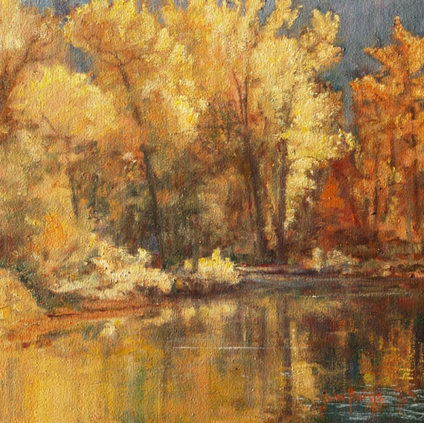 Trees--Autumn River by John Horejs