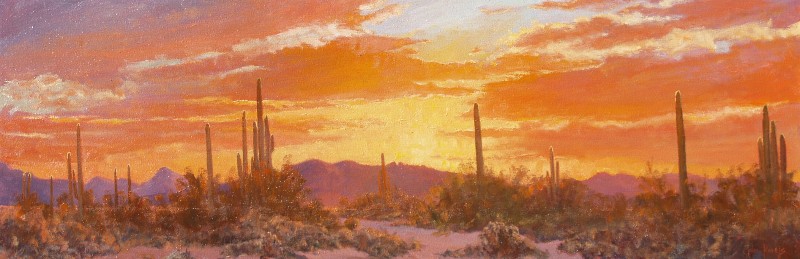 Click here to view Desertscape--Evening Colors in the Desert by John Horejs