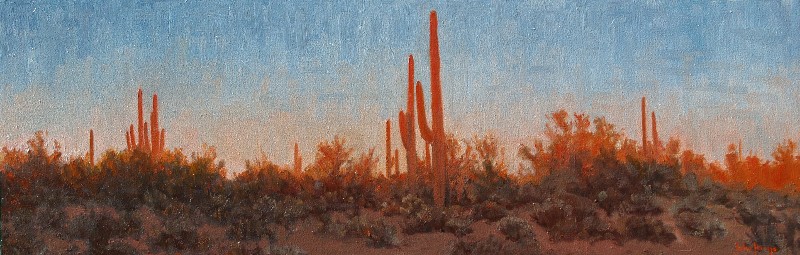Click here to view Desertscape--Desert Evening Glow by John Horejs