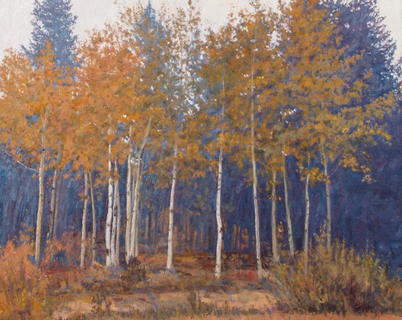 Click here to view Aspens in the Mist by John Horejs