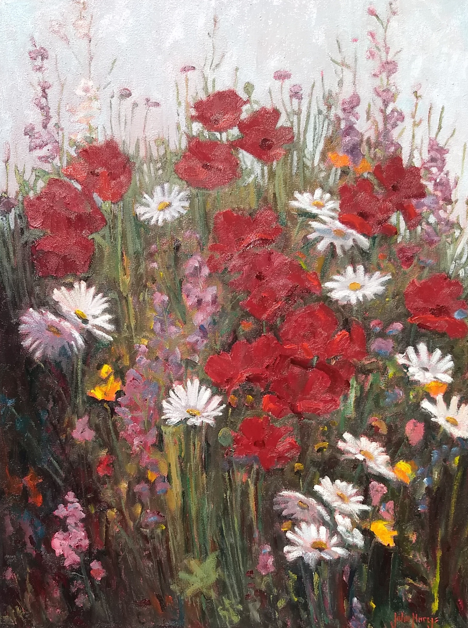 Click here to view Floral--Poppies and Larkspur by John Horejs