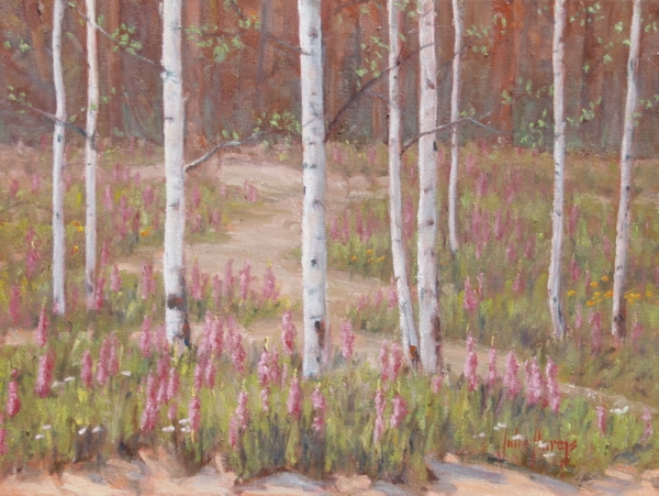 Click here to view Trees--Summer Birches II by John Horejs