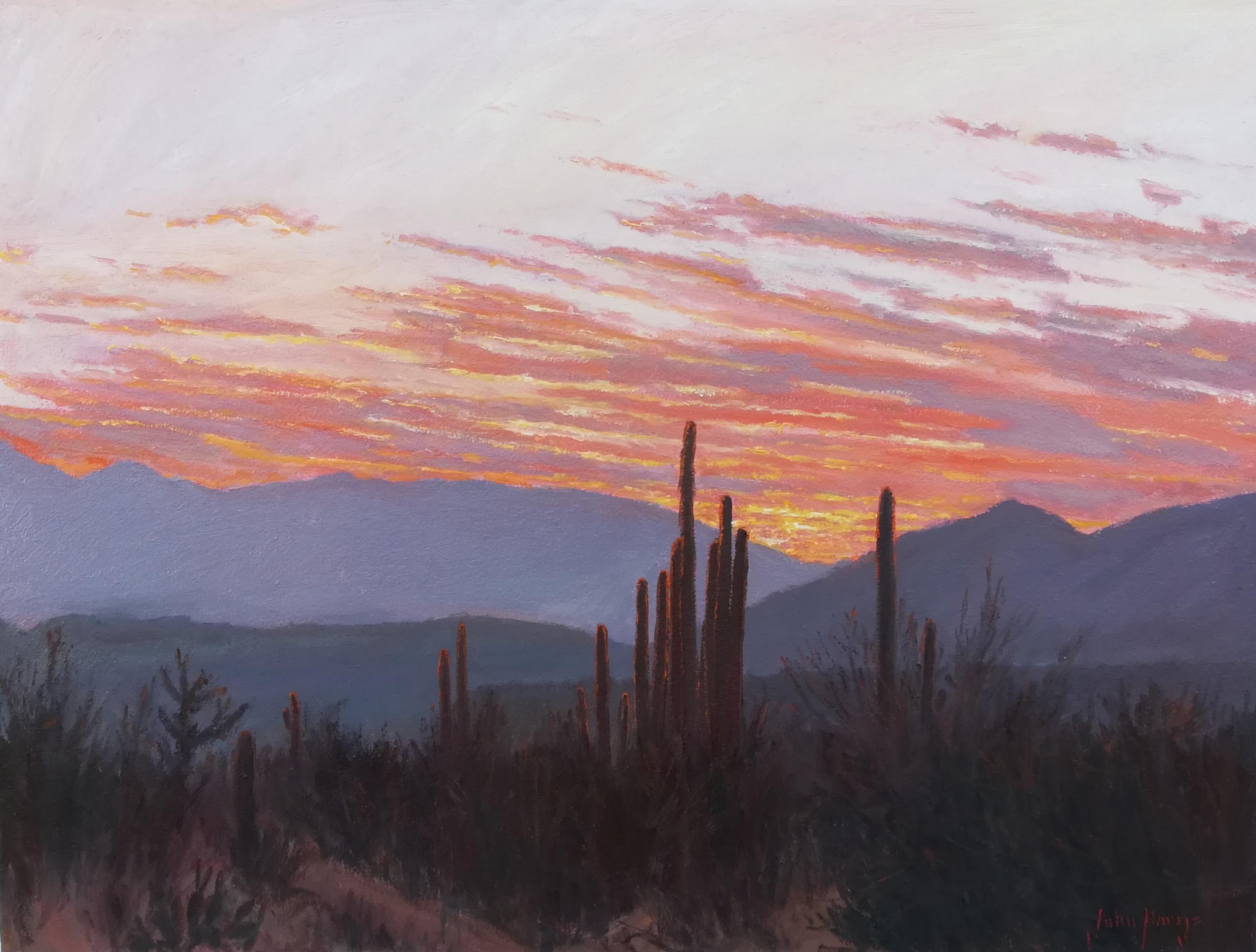 Click here to view Desertscape--Desert Dawn by John Horejs
