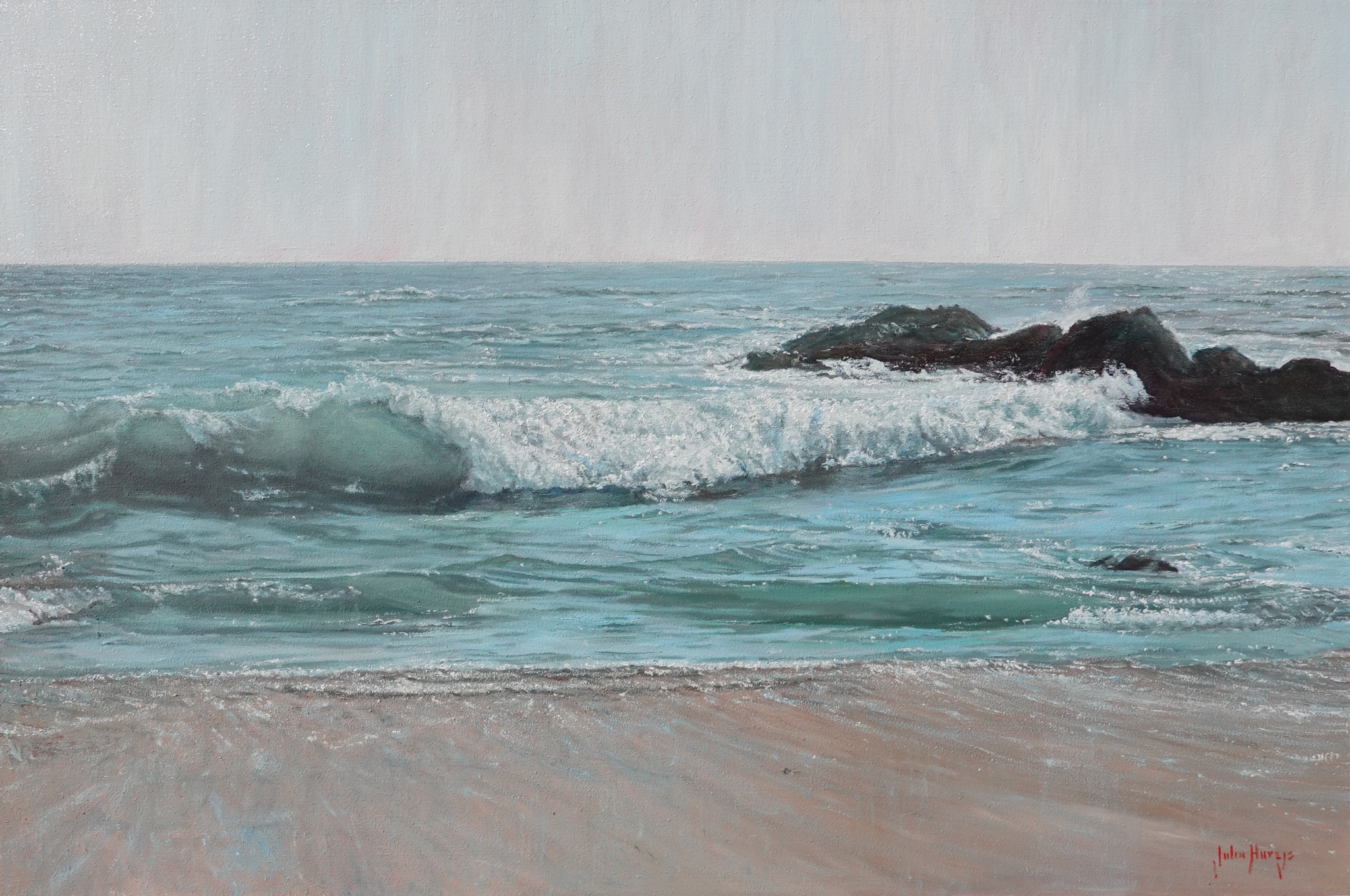 Seascape--A Happy Place by John Horejs