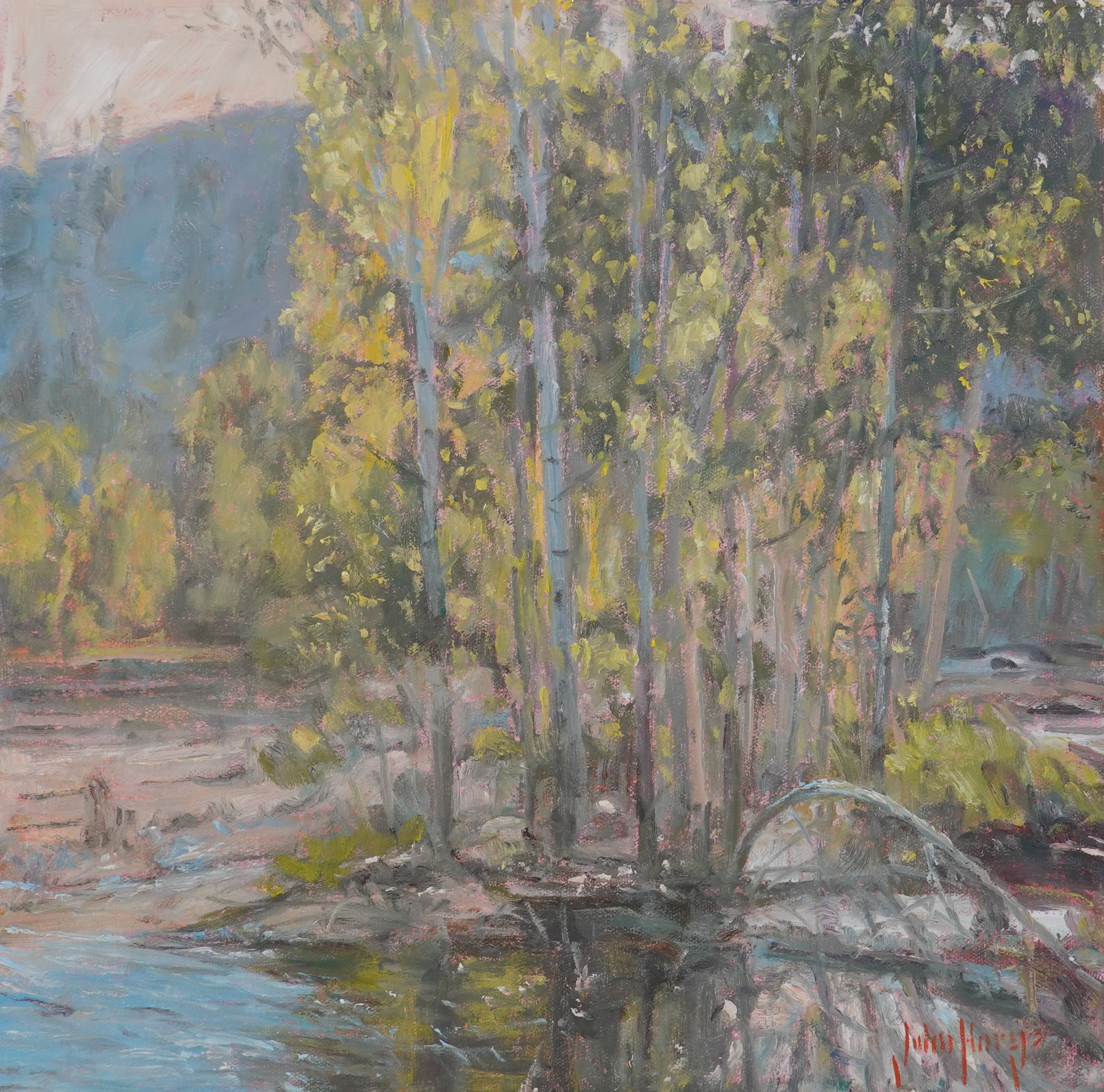 Click here to view Afternoon Cottonwoods by John Horejs