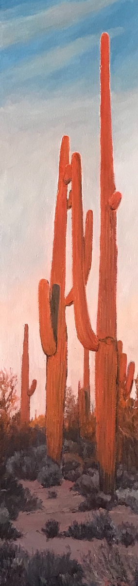 Click here to view Desertscape--Sunset Saguaros by John Horejs