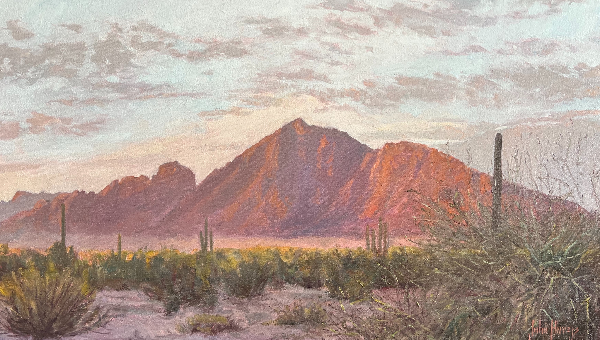 Click here to view Desertscape--Camelback Evening by John Horejs