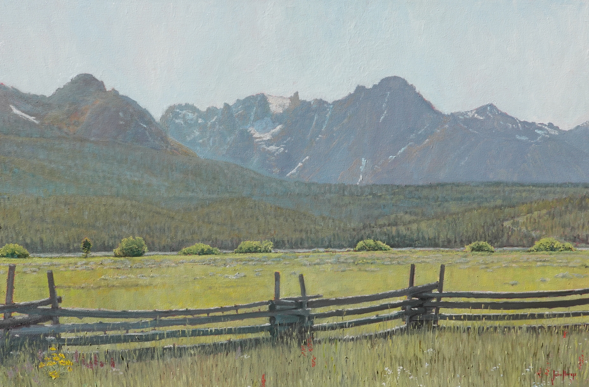 Click here to view Landscape--Early Summer Sawtooths by John Horejs