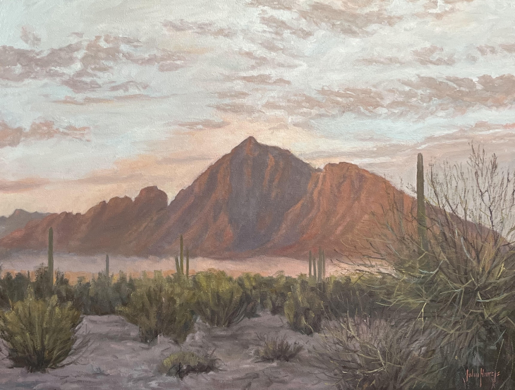 Click here to view Desertscape--Camelback Evening Colors  by John Horejs