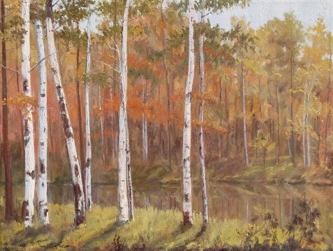 Click here to view Trees--Autumn Birches by John Horejs